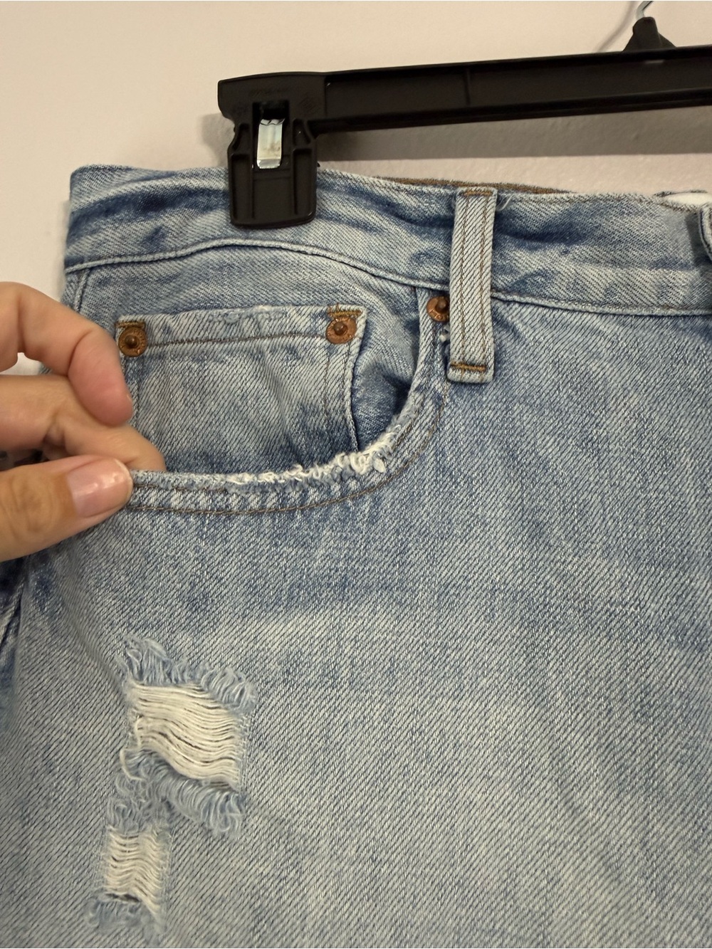 pistola Light Blue Distressed Boyfriend Jeans - Women - Picture 5 of 7
